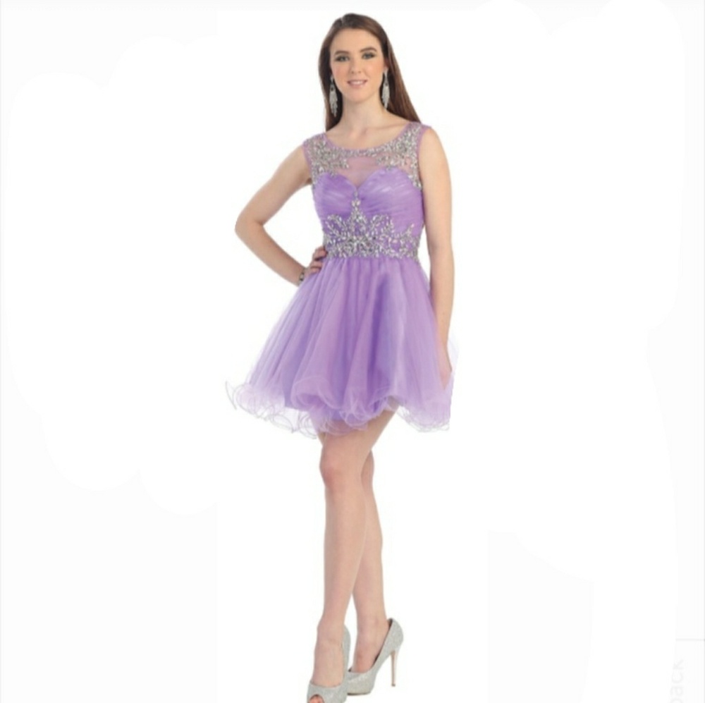 Lilac SEMI FORMAL DANCE HOMECOMING DRESS